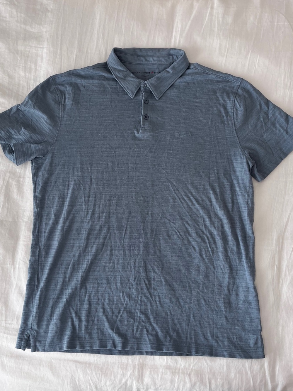 John Varvatos Slate Blue Polo Tee